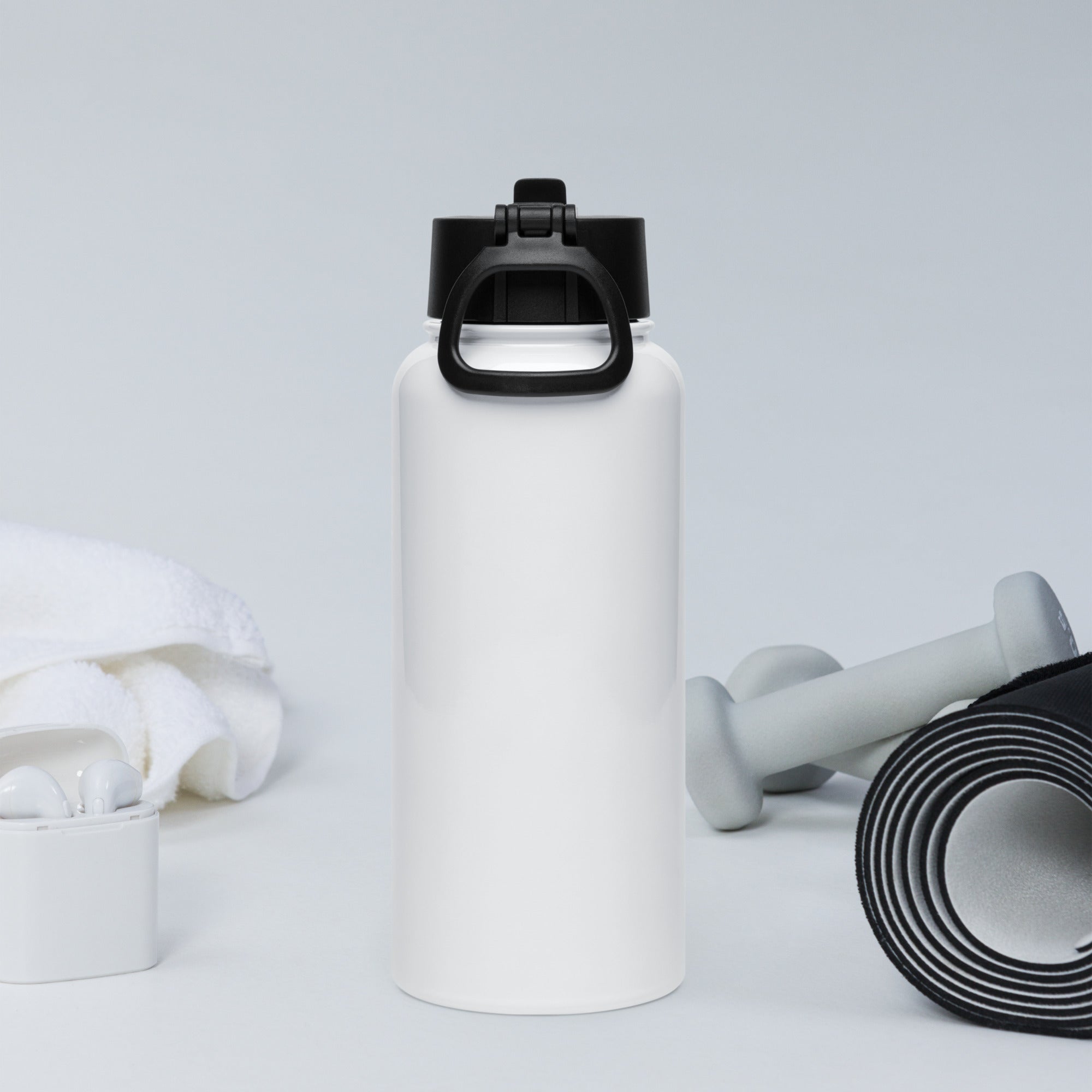 Wingopolis Stainless steel water bottle with a straw lid